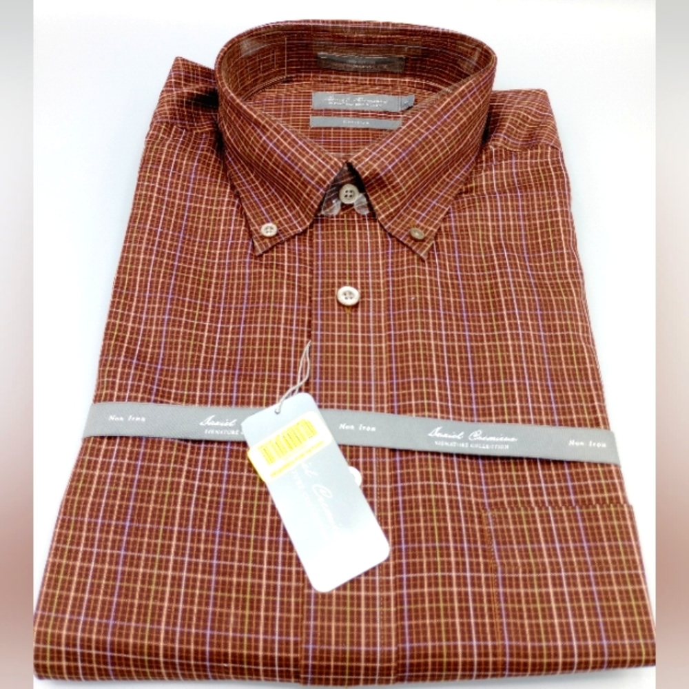 Daniel cremieux 100% cotton long sleeve men's size Large nwt